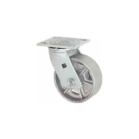Casters Wheels & Industrial Handling Faultless Swivel Plate Caster 5in Steel Wheel 1406-5